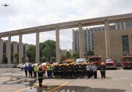 浙江云顶国际参与嘉善县消防联合演习活动